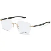 Porsche Design Lunettes de Vue P8774 54/16/145 Gold/black Metallo MAN P8774