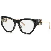 Philipp Plein Lunettes de Vue VPP123M 54/19/140 Nero marmorizzato Acetato WOMAN VPP123M
