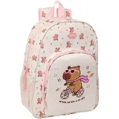 Safta Sac à dos Capibara, 19 litres, couleur blanche, pour enfants, taille unique