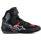 Alpinestars Faster-3 Rideknit Noir Gris Bright Rouge Chaussures Taille US 7.5
