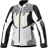 Alpinestars Stella Bogota Pro Drystar veste textile imperméable moto pour femme, gris, XL