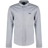 BOSS Motion 10263169 Green Long Sleeve Shirt Gris S Homme