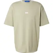 HUGO T-Shirt 'Nalono' beige foncé / blanc