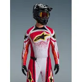Alpinestars Maillot Techstar Nomur 2026 Light Gray Red Black, Taille: XL