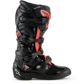 Alpinestars Tech 7 Bottes de motocross Noir/Rouge néon 13 homme