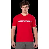 Alpinestars T-Shirt Linear Wordmark 2.0 CSF Red White