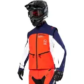 Alpinestars Veste LITE-DURA SOFTSHELL, (bleu/orange/blanc, taille XL)