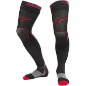 Alpinestars Chaussettes Longues Épaisses MX Tech Black Red, Taille: S/M