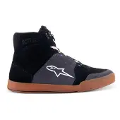 Alpinestars Chrome Noir Asphalt Gum Bleu Chaussures Taille US 7.5