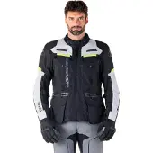 Alpinestars Bogotá Pro Drystar Jacket Black Ice Gray Yellow Fluo Taille L