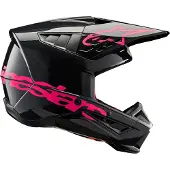 Alpinestars S-M5 Corp Helmet Ece 22.06 Black Diva Pink Glossy Taille XL