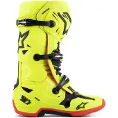 Alpinestars Tech 10 Boots Yellow Fluo Black Red Fluo Taille US 7