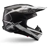 Alpinestars Supertech S-M10 Ampress Helmet Ece 22.06 Black White Matt Taille M