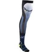 Alpinestars Chaussettes Pour Genouillères Night Navy Yellow Fluo, Taille: L/XXL