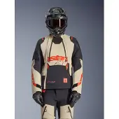 Alpinestars Harok Pro, veste textile DrystarXF ,Noir/Blanc/Rouge ,XXL