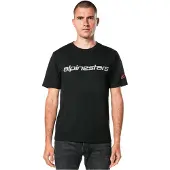 Alpinestars T-Shirt Linear Wordmark 2.0 CSF Black Grey Red, Taille: XL