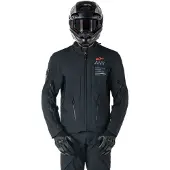 Alpinestars AMT-8 Stretch Drystar XF veste textile imperméable moto, noir, M