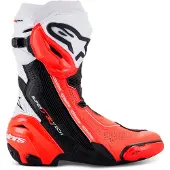 Alpinestars Bottes Ventilées Supertech R Black White Red Fluo