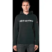 Alpinestars Sweat À Capuche Linear Wordmark V3 Black White Red, Taille: XXL