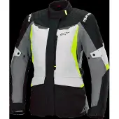 Alpinestars Veste Imperméable Stella ST-1 Ice Gray Black Yellow Fluo, Taille: XS
