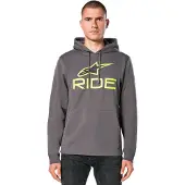 Alpinestars Sweat À Capuche Ride V 3 Char Lime Blk