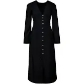 Billabong Cool Night Long Sleeve Long Dress Noir XS Femme