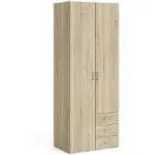 Giga 10629 Armoire SPACE Armoire à portes Chêne structuré