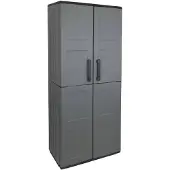 Dmora Free Broom Cupboard 68x37x163 Cm Gris