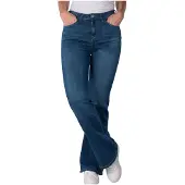 Pepe Jeans pour femme. PL20508054UA Jeans Flare Willa blue (28/32), Bleu, Casuel, Coton, Denim