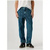 Pepe Jeans pour homme. PM2084100 Jeans Relaxed Tapered Carpenter blue (32/32), Bleu, Casuel, Coton, Denim
