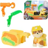 Paw Patrol : Le Film des Dinosaures, Coffret d'outils dinosaures de Rubble, figurine de Rubble avec pendentif et outils, à partir de 3 ans, multicolore, plastique