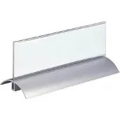 Durable Présentoir de table avec pied en alu 61x210 mm, 2 p.
