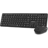 Subblim Business Slim Combo Pack Clavier Et Souris Sans Fil Noir Noir One Size