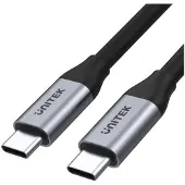UNITEK Kabel USB USB-C - USB-C 2 m Srebrny (C14091ABK)