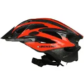 Dunlop Casque de vélo VTT pour homme et femme, rouge et noir, taille M (55-58 cm)