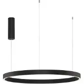 Nova Luce Suspension noire Elowen design Ø 80cm