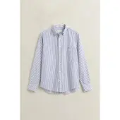 Gant Chemise gentiane / bleu clair