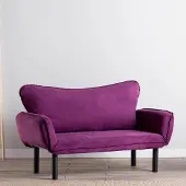 Dmora Mindulle - Canapé-lit 2 places, 140x65 cm Violet