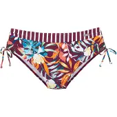Venice beach Bas de bikini bleu cyan / orange / bordeaux / blanc
