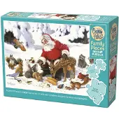 Cobble Hill Casse-tête - pièces XXL - Père Noël et ses amis - 350 pièces