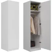 Top E Shop Armoire pour hall d'entrée JOONAS - blanc mat