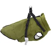 vidaXL Manteau pour chien vert olive L52 Polaire et polyester