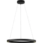 Nova Luce Suspension ronde Deos noir