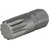 Jonnesway Embout cannelé m12 x 30mm 6-angle. 10mm