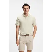 BOSS Phoenix 10279708 Orange Short Sleeve Polo Beige M Homme