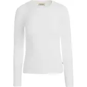 GUESS Jeans Slim Logo Emb Long Sleeve T-shirt Blanc XL Femme