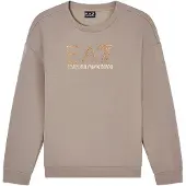 Emporio Armani pour femme. 7W001488_AF24375 Sweat Logo Series gris (S), Casuel, Modal, Manche longue