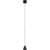 Nova Luce Irmos - lampe suspendue - Ø 6 x 191 cm - 5W LED inclus - noir sablé