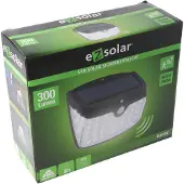 EZ Solar Applique murale LED Lampe solaire de sécurité avec batterie standard 18650 Li-ion 66,5x18mm, avec panneau solaire