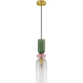 Nova Luce Suspension colorée Murano blanc